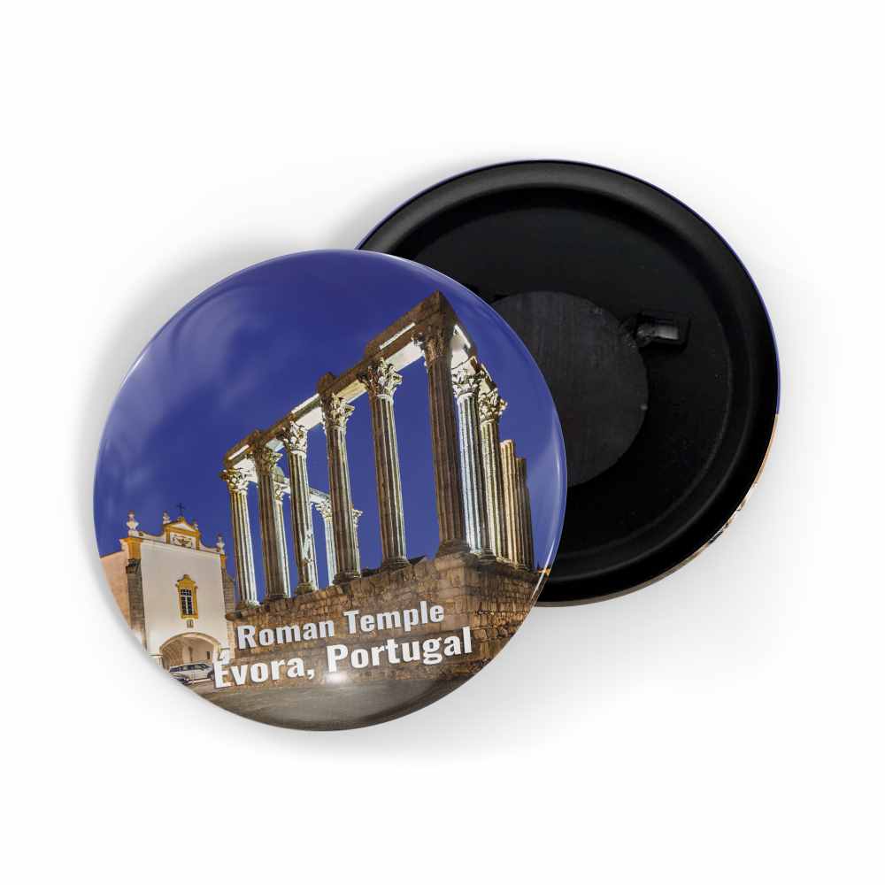 dhcrafts Fridge Magnet Multicolor Famous Tourist Place Roman Temple Evora, Portugal Glossy Finish Design Pack of 1